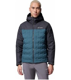 Resim Columbia Grand Trek Iıı Down Kapüşonlu Erkek Kaz Tüyü Mont Erkek Mavi Wm7857-429 Mavi 