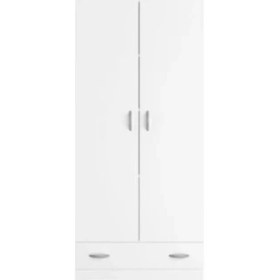 Resim T Designo Tdesıgno Selin Giyinme Dolabı - Çok Amaçlı Dolap - Gardırop 80 cm Beyaz 