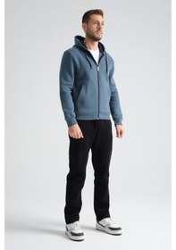 Resim Shooter Sportswear Shooter Erkek Kışlık Eşofman Takımı Luxe Regular Kapüşonlu Orman Yeşili 