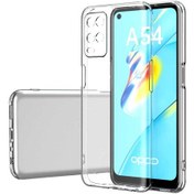 Resim Oppo A54 4G Kılıf Lüx Şeffaf Kamera Lens Korumalı Silikon Kılıf 