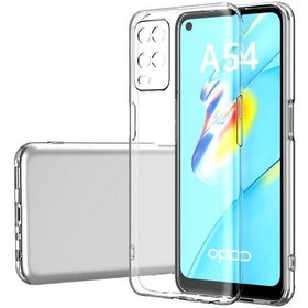 Resim Oppo A54 4G Kılıf Lüx Şeffaf Kamera Lens Korumalı Silikon Kılıf 