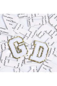 Resim arredamento Termos Uyumlu G Harfi Beyaz Sticker 