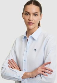 Resim U.S. Polo Assn. Kadın Açık Mavi Gömlek Basic 50324791-VR003 
