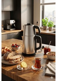 Resim Sunny SN5CKM36 Teapot 1.8 L Paslanmaz Çelik Çay Makinesi 