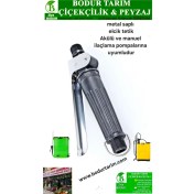 Resim Bodur Tarım Bulancak 16 Lt Akülü & Manuel ilaçlama Pompasının metal saplı Elçik Tetik 