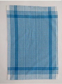 Resim Pamuklu Turkuaz Renkli Pöti Kareli 4'lü Kurulama Bezi,peçete 