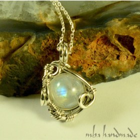 Resim mba handmade jewelry Doğal Gerçek Işıltılı Aytaşı Kristali 925 Ayar Gümüş Kolye + 925 Ayar 50 Cm Zincir 