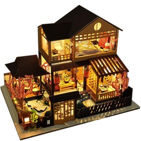 Resim DIY Minyatür Bebek Evi—Mini Kiraz Çiçeği Bahçesi, Kitaplık Dekorasyonu için 3D Puzzle, Aile ve Arkadaşlar İçin Mükemmel Hediye: Okula Dönüş Sezonu, Sonbahar Hasat Festivali, Cadılar Bayramı, Noel, Sevgililer Günü, Paskalya 