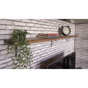 Resim Deryawood Masif Ahşap Ağaç Raf 30 x 160 cm 