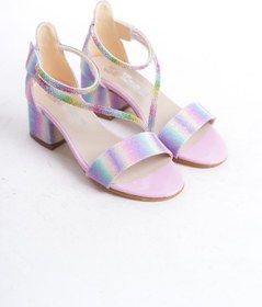 Resim owwox club Owwox Kids; Kız Çocuk,Gökkuşağı,Kararmaz Taş Detaylı Ayakkabı 