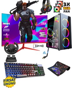 Resim Gamepage Viper X70 (GTA 5) I5 3470 16Gb Ram 256Gb Ssd 500Gb Hdd Gt740 24" Curved Oyuncu Masaüstü Bilgisayarı 