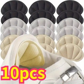 Resim Yastık Pedleri - 4 adet/2 çift 10 adet/5 çift Kendiliğinden Yapışkanlı Sünger Ekler Boyut Küçültme, Anti-Blister Koruması ve Kalın Konforlu Topuk Tutamakları - Erkekler ve Kadınlar için Evrensel Uyum, Eş ve Anne için İdeal Hediye 