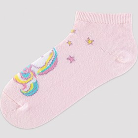 Resim Penti Kız Çocuk Unicorn Desenli 4lü Patik Çorap 
