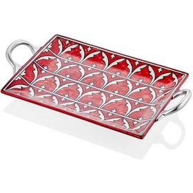 Resim The Mia Corallo Servis Tepsisi Kırmızı 47 x 27 CM 