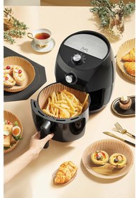 Resim Şeylişeyler - Roll-up Airfryer Pişirme Kâğıdı Yuvarlak 20 Cm 50 Li 1 Paket Kahverengi 