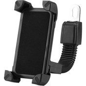 Resim CoverZone Aynaya Montaj Motosiklet Telefon Tutucu Cvmt-01 3.5 Inch & 7 Inch Telefonlar Için Tutucu Standı 