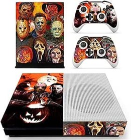 Resim Vanknight Xbox One S Console Controllers Skin Vinyl Sticker Wrap Decals Cover Ken for Xbox One S Console Controllers Horror 