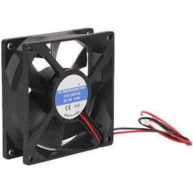 Resim Dianziye 80mm Abs Malzeme Bilgisayar Soğutma Fanı, 3pin Bağlantı, 7 Kanatlı, Yüksek Havai Akış, Bilgisayar Kasası, Maden Delicileri, Cpu İçin Uygun 