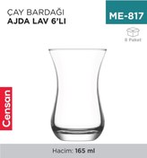 Resim Genel Markalar ÇAY BARDAĞI 6LI AJDA LAV (AJD315) 