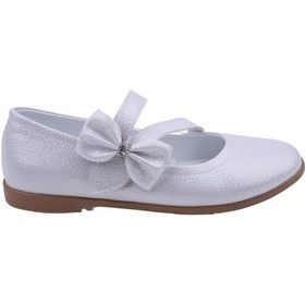 Resim Walkenzo Ortaç 2083 Kız Çocuk Balerin Fiyonk Cırtlı Cilt Babet Ayakkabı 001 