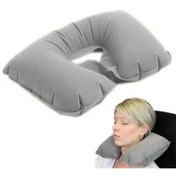 Resim SepetBudur Şişme Seyahat Yastığı Gri Lacivert 