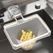 Resim 100 adet Büyük Tek Kullanımlık Fileli Süzgeç Çantası - Dayanıklı Polyester Üçgen Süzgeç Çantaları, Verimli Gıda Atık ve Debris Tutan, Çoğu Süzgeç İçin Kolay Temizlik, Mutfak Süzgeci Aksesuarları, Mutfak Süzgeci Süzgeç Çantaları, Debris Tutan Çantalar, Kolay Temizlik Malzemesi 