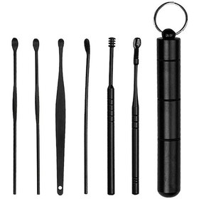 Resim Ezere Paslanmaz Çelik Spiral Kulak Temizleme Seti 6'lı 