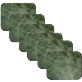 Resim Knsz oturma minderi 6 lı mazlum haki siyah kumaş tel sandalyesi oturma yeri için 