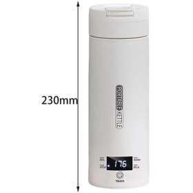 Resim Ebitda 300w 500ml Elektrikli Isıtma Su Bardağı, Akıllı Sıcaklık Kontrol Kazanı, Sus304 Eu Fişi Çok Renkli 