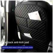 Resim Chuangyinshop Foldable Car Organizer With Table Black 1pc Pvc Kick Mat Protector Seyahat Aksesuarları İçin Asılı Saklama Çantası 