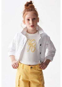 Resim Nk Kids Kız Ceket 24ynk36709 Beyaz 