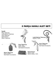 Resim Genel Markalar Havalı Alet Seti 5'li 