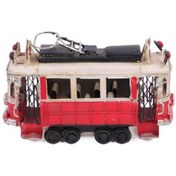 Resim OĞSAN STORE Dekoratif Metal Taksim Tramvay Orta Boy Vintage Biblo Hediyelik 