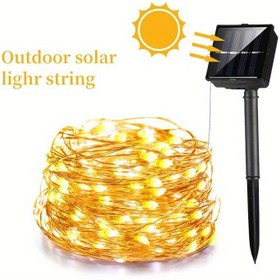 Resim 7m/12m/22m/32m Güneş LED Bakır Tel Işıkları, Noel, Düğün, Parti, Tatil Bahçe Süslemesi için Su Geçirmez Dış Mekan Dize Işıkları, 11 Ülke için Uygun 