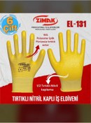 Resim zimak EL-131 Tırtıklı Nitril Kaplı İş Eldiveni (6 Çift) 