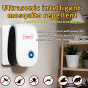 Resim Smart Ses Dalgası Teknolojisi Haşere Kovucu, EU Fişi - Pireler, Sivrisinekler, Fareler, Karıncalar, Hamamböcekleri ve Daha Fazlası İçin, Toksik Olmayan İnsan ve Evcil Hayvanlar için Güvenli Böceke Korkutucu, Ev, Ofis, Fabrika Kullanımına Uygun 