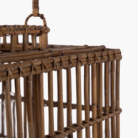 Resim Garlo Rattan Kare Fener 35x35x35 cm 
