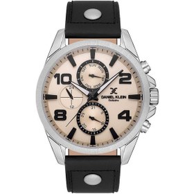 Resim Daniel Klein Dk.1.13640-1 Exclusive Tüm Fonksitonları Aktif 3 Atm Suya Dayanıklı Deri Kordonlu Kahverengi Erkek Kol Saati Metalik 