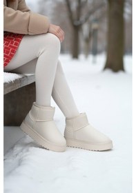Resim Dark Seer Snie C. Günlük Kız Çocuk Kürklü Bot Günlük Ayakkabı Sneaker 2025 Bej 