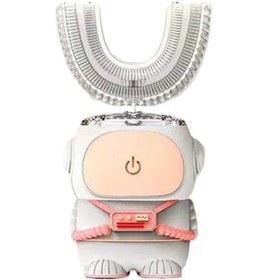 Resim Willowhaven 360 Derece U Şeklinde Çocuk Ve Yetişkin Elektrikli Diş Fırçası - Karikatür Tasarımı Ve Akıllı Otomatik Fırçalama 