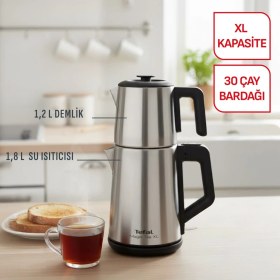 Resim Tefal Xl Kapasite Paslanmaz Çelik Gövdeli 1650 Watt Çay Makinesi - Inox 