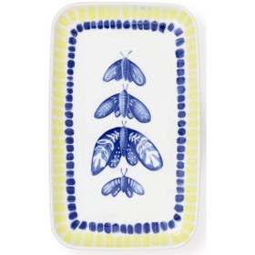 Resim The Mia Palma Dikdörtgen Servis Tabağı 31x20 Cm Çok Renkli 