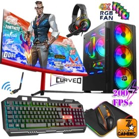Resim Zeiron Iternal X15 Ryzen 5 3600 16GB 1tb M.2 Ssd+3tb RTX3050 23.8" 165Hz Oyuncu Masaüstü Bilgisayar 