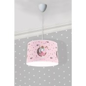 Resim TeknoTrust Pembe Kız Çocuk Odası Sarkıt Avize, 30x60, Plastik, 1 Başlık 