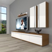 Resim Decoraktiv Eko 5220T Mdf Tv Ünitesi Tv Sehpası - Ceviz - Beyaz 