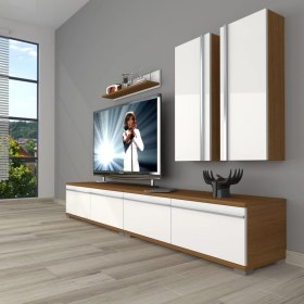 Resim Decoraktiv Eko 5220T Mdf Tv Ünitesi Tv Sehpası - Ceviz - Beyaz 
