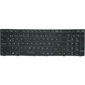 Resim Monster Uyumlu N870Hc Notebook Klavye Siyah/Tr - Backlit - Ver.2 Rgb - 542311024 