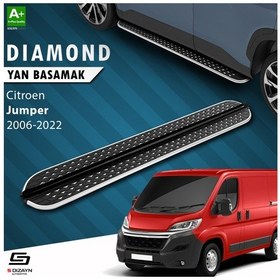 Resim S-dizayn Citroen Jumper 3 Orta Şase Diamond Krom Yan Basamak 253 Cm 2006-2022 A+ Kalite 
