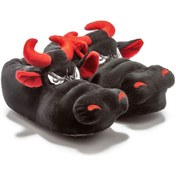 Resim Twigy Boğa Kadın,Garson Boy Hayvanlı Panduf Siyah 36/41 AA0610 Siyah 