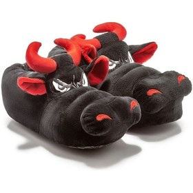 Resim Twigy Boğa Kadın,Garson Boy Hayvanlı Panduf Siyah 36/41 AA0610 Siyah 